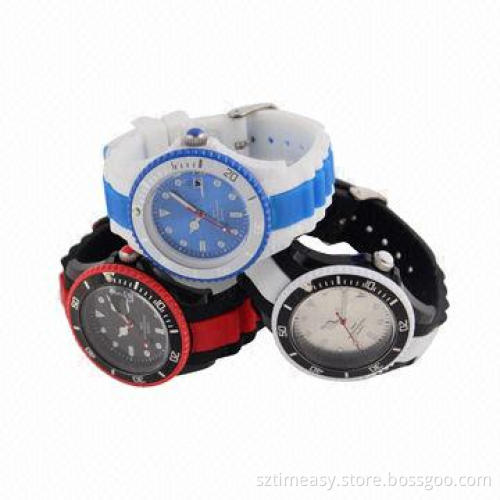 2013 Hot Selling Silicone Watch with High-quality, OEM/ODM Orders Accepted, Plastic Case